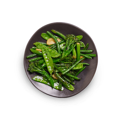 Wok-fried greens